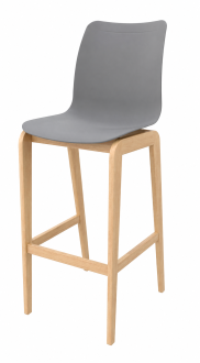 Siège haut Adell - coque résine de synthèse 